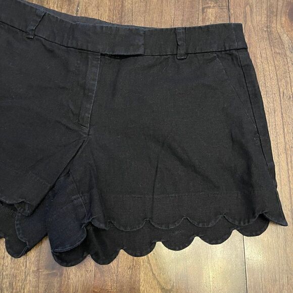 J. Crew Linen Scalloped Shorts - Picture 3 of 9